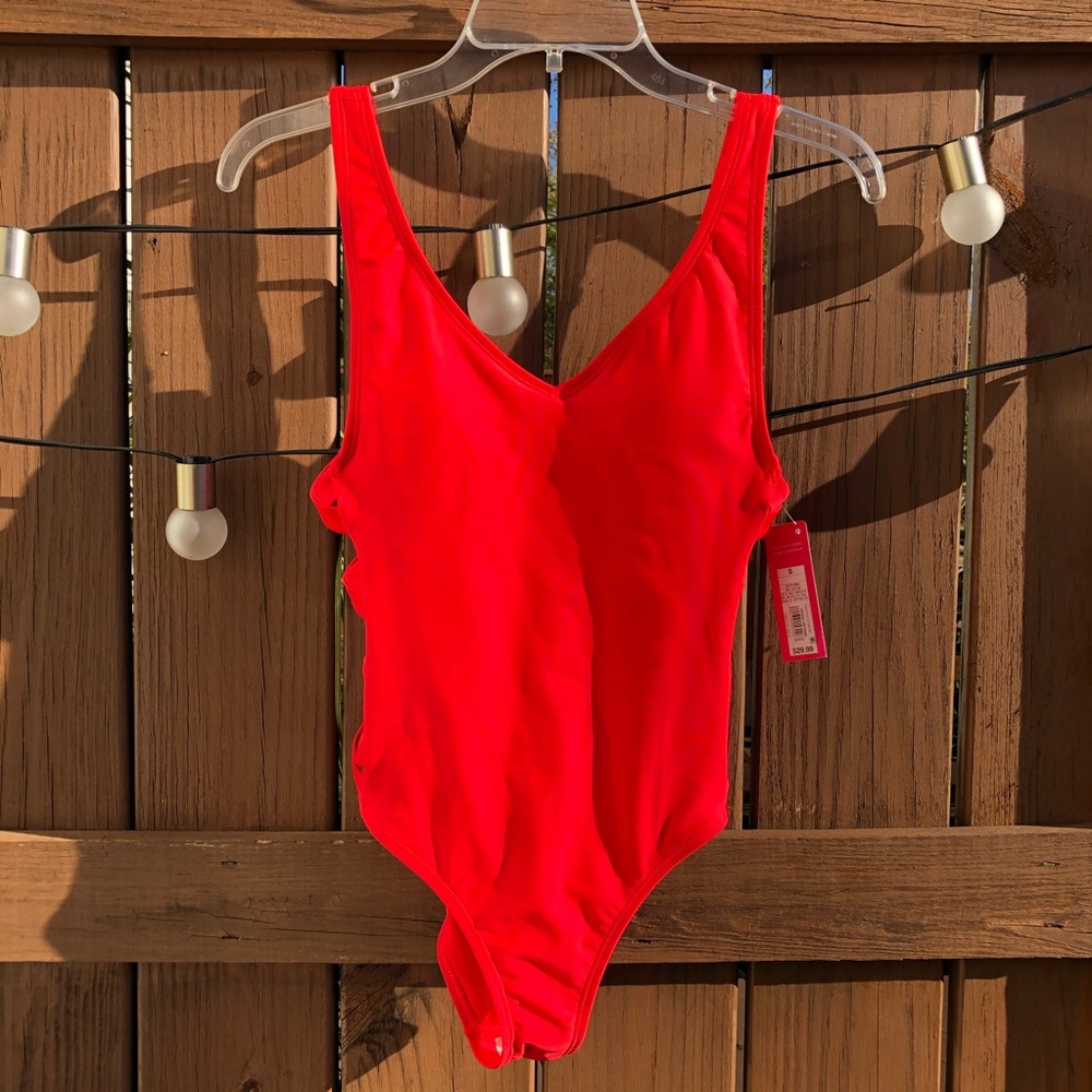 Target 🎯 Red Swimsuit with Cut outs